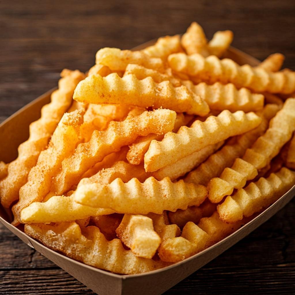 Seasoned fries closeup